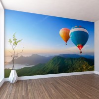 Renkli Sıcak Hava Balonları Duvar Kağıdı