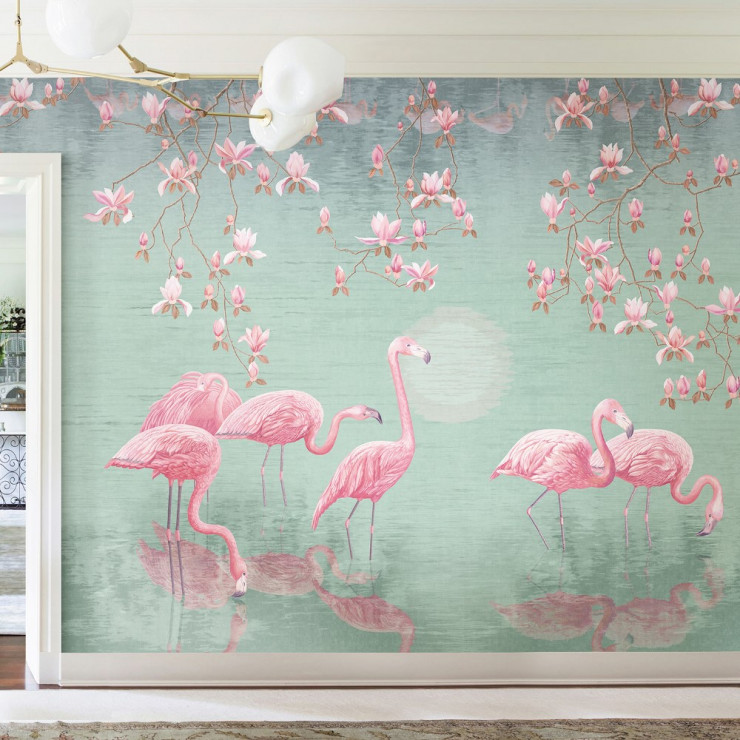 Flamingolar Duvar Kağıdı 
