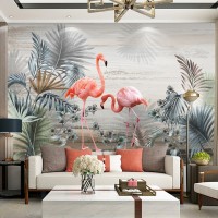 Flamingolar Duvar Kağıdı - Harika tasarım