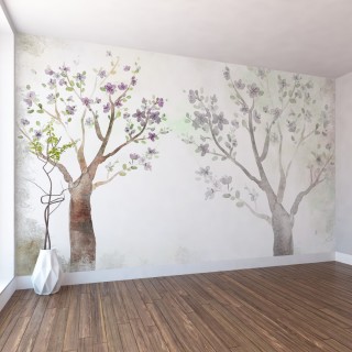 Çizim Ağaçlar - Duvar Posteri