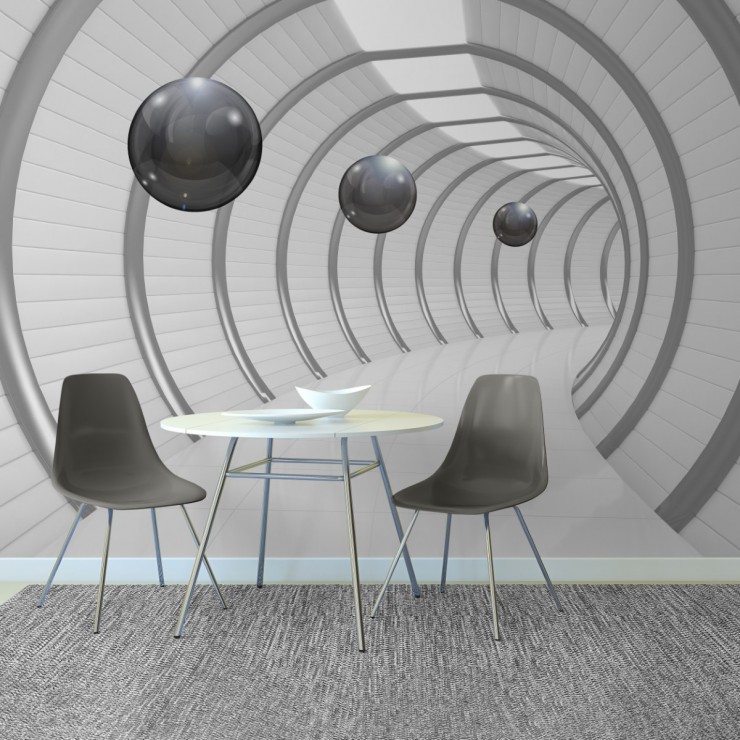 3D Derin Koridor Duvar Kağıdı 