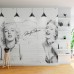 Marilyn Monroe Tasarım Duvar Posteri graffiti 2