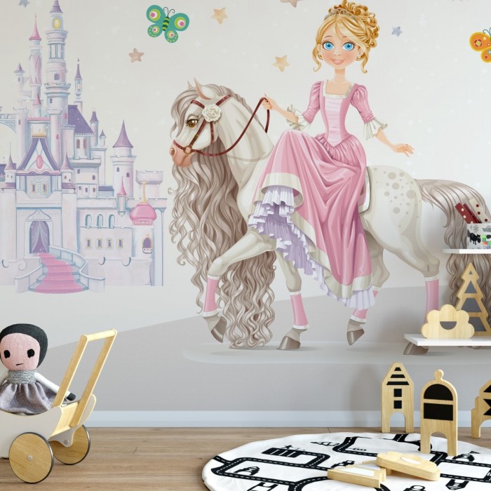 Prenses Çocuk Odası Duvar Kağıdı
