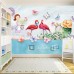 Gökyüzü Bahçesi Flamingolu Çocuk Odası Poster