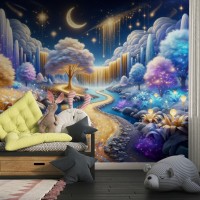 Rüyalar Ülkesi Çocuk-Bebek Odası Duvar Kağıdı 01