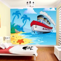 Çocuk Odası Gemili Duvar Posteri