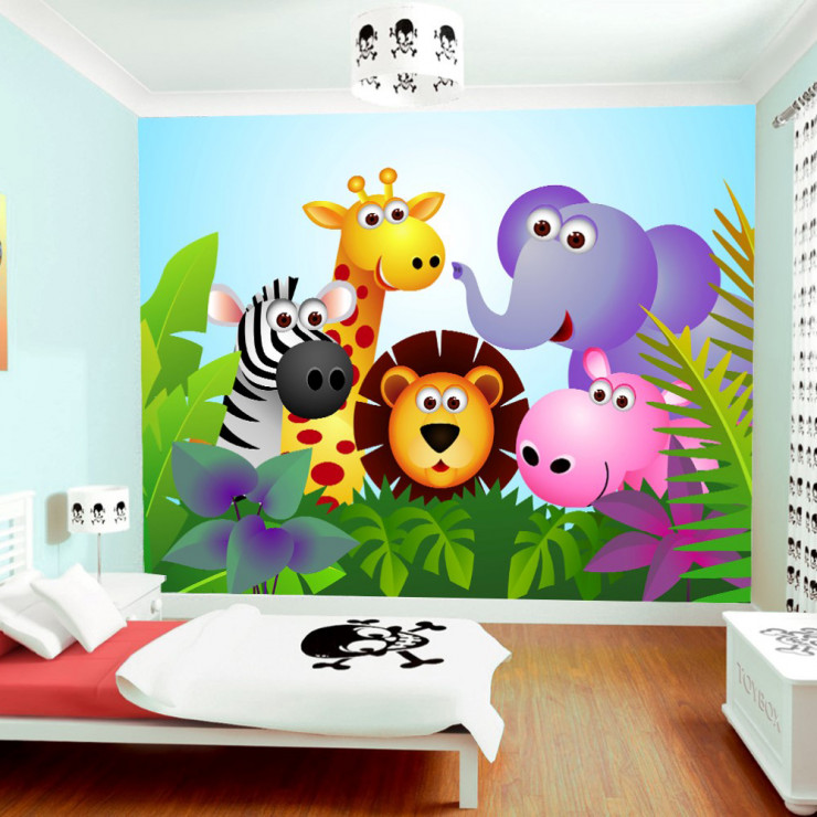 Çocuk Odası Hayvanlar Duvar Posteri