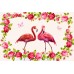 Flamingolar 3D Duvar Posteri