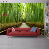 Japonya Bambu Ormanı Duvar Posteri