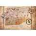 Tasarım Piri Reis Haritası Duvar Kağıdı