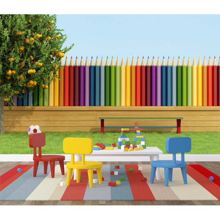Renkli Kalemler Çocuk Odası Duvar Posteri