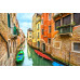 İtalya Venedikte Kanal Duvar Posteri