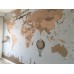 Özel Tasarım Çocuk Odası Mavi Dünya Haritası Duvar Kağıdı