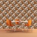 3D Geometrik Kahve Duvar Kağıdı